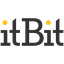 The itbit logo displays the brand name in black, with two yellow dots above each "i," set against a light grey background.